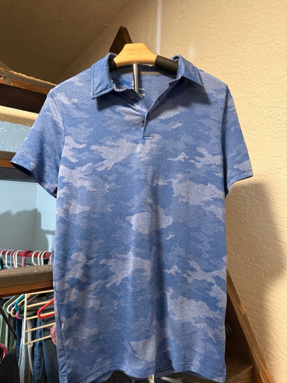 all in motion Blue Camouflage Polo